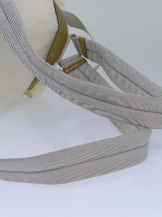 PRADA Backpack Nylon White Silver main image 16